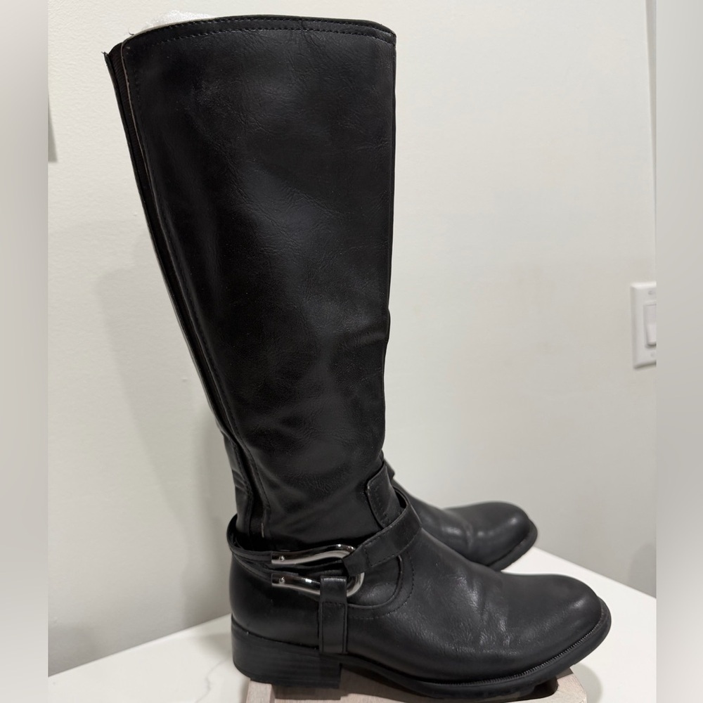 Life Stride Size 5 Black Over the Knee Boots